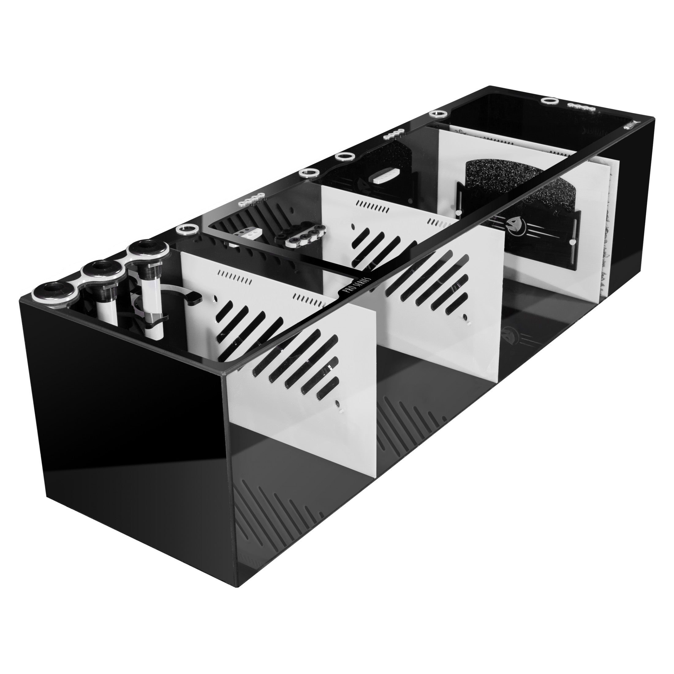 Bashsea 60x18x16" Pro Sump - White/Black