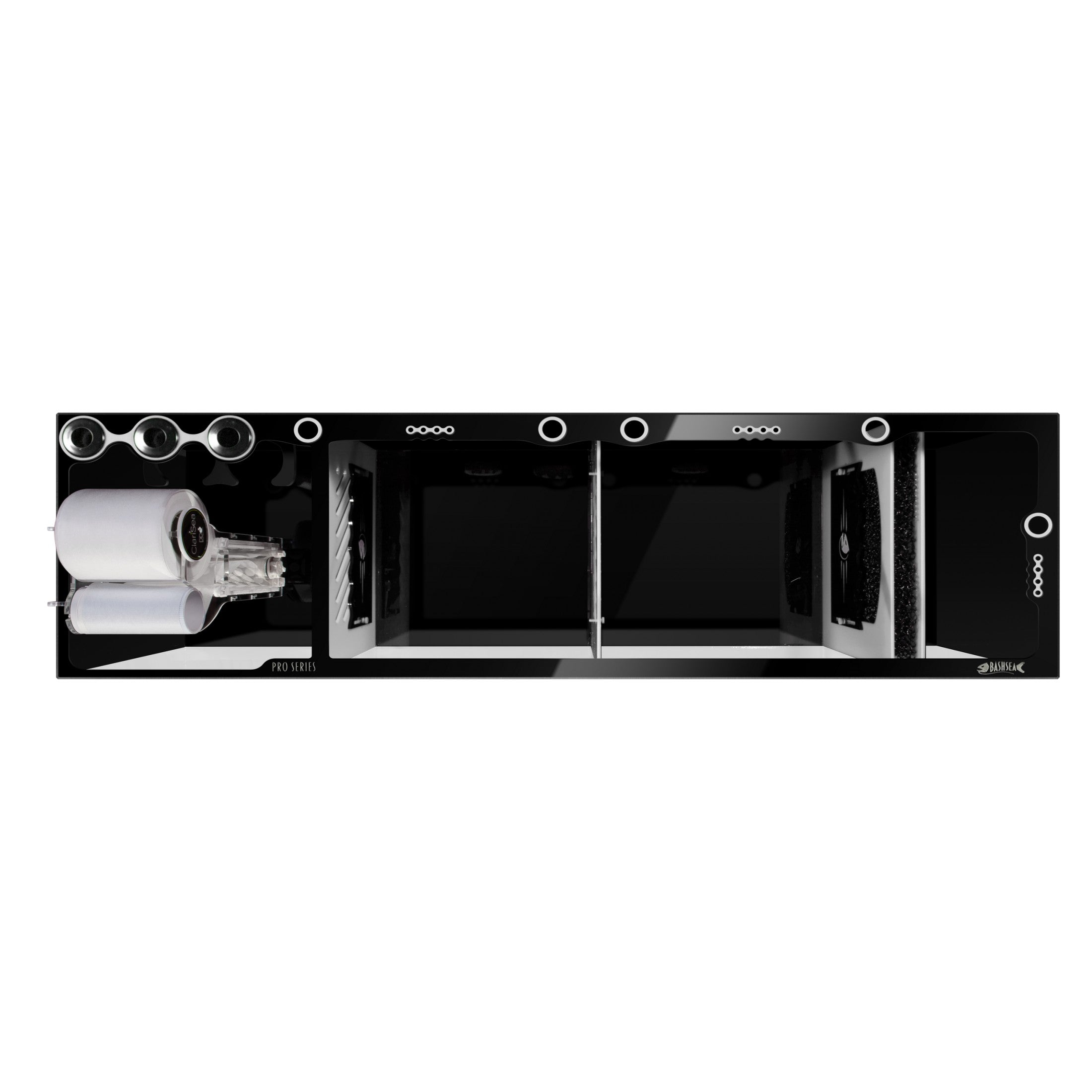 Bashsea 60x18x16" Pro Sump - White/Black