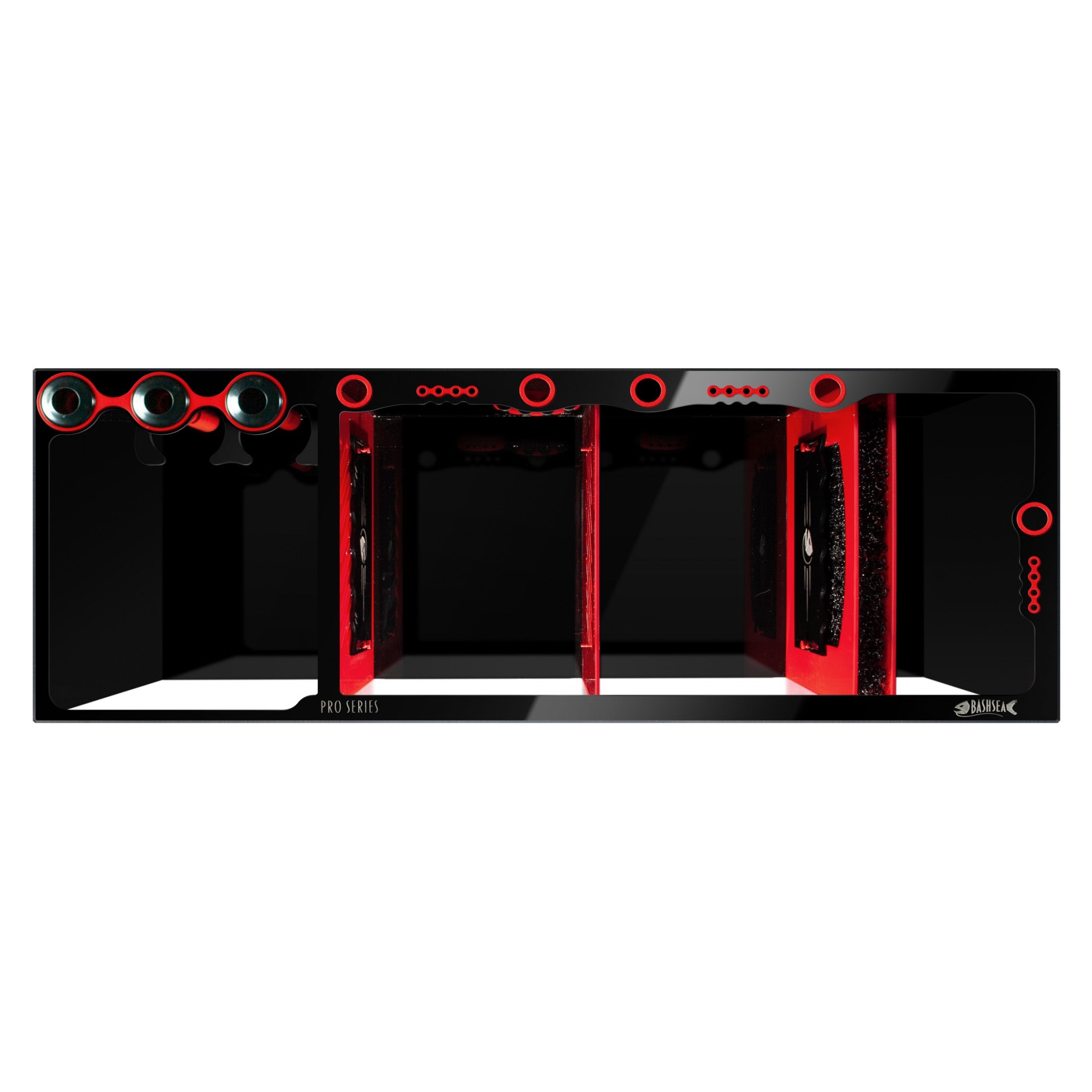 Bashsea 48x18x16" Pro Sump - Red/Black