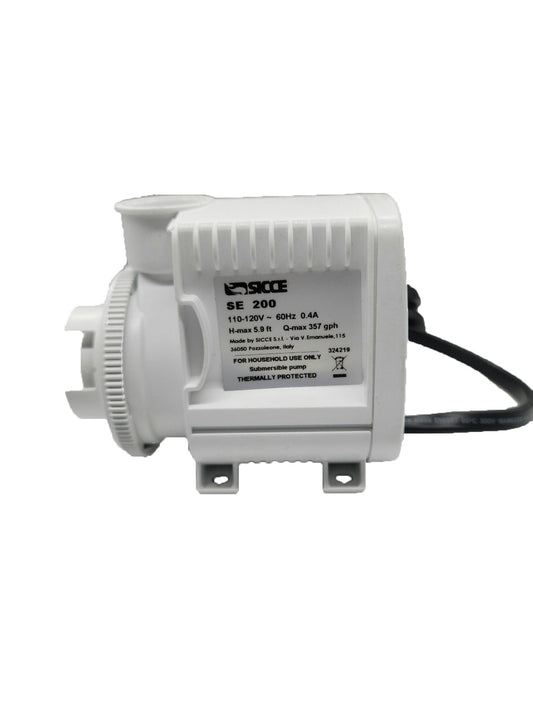 Eshopps S-120 Skimmer pump, Sicce SE-200  (357 gph)