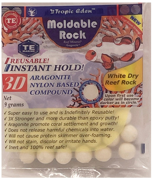Tropic Eden 3D Moldable Rock - Dry Reef Rock 9 gram sample