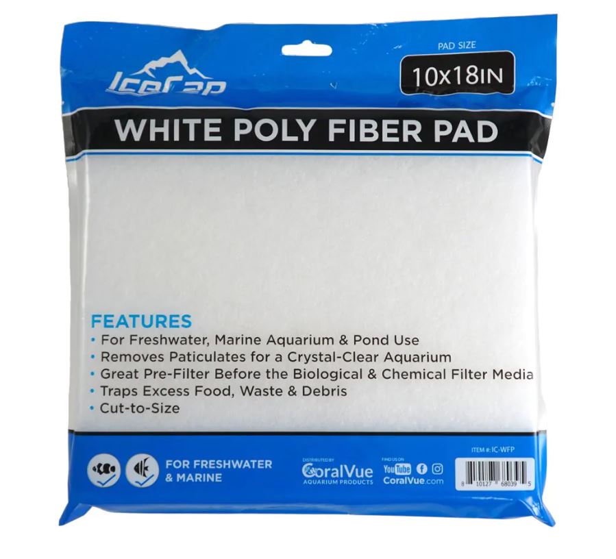 IceCap White Poly Fiber Pad