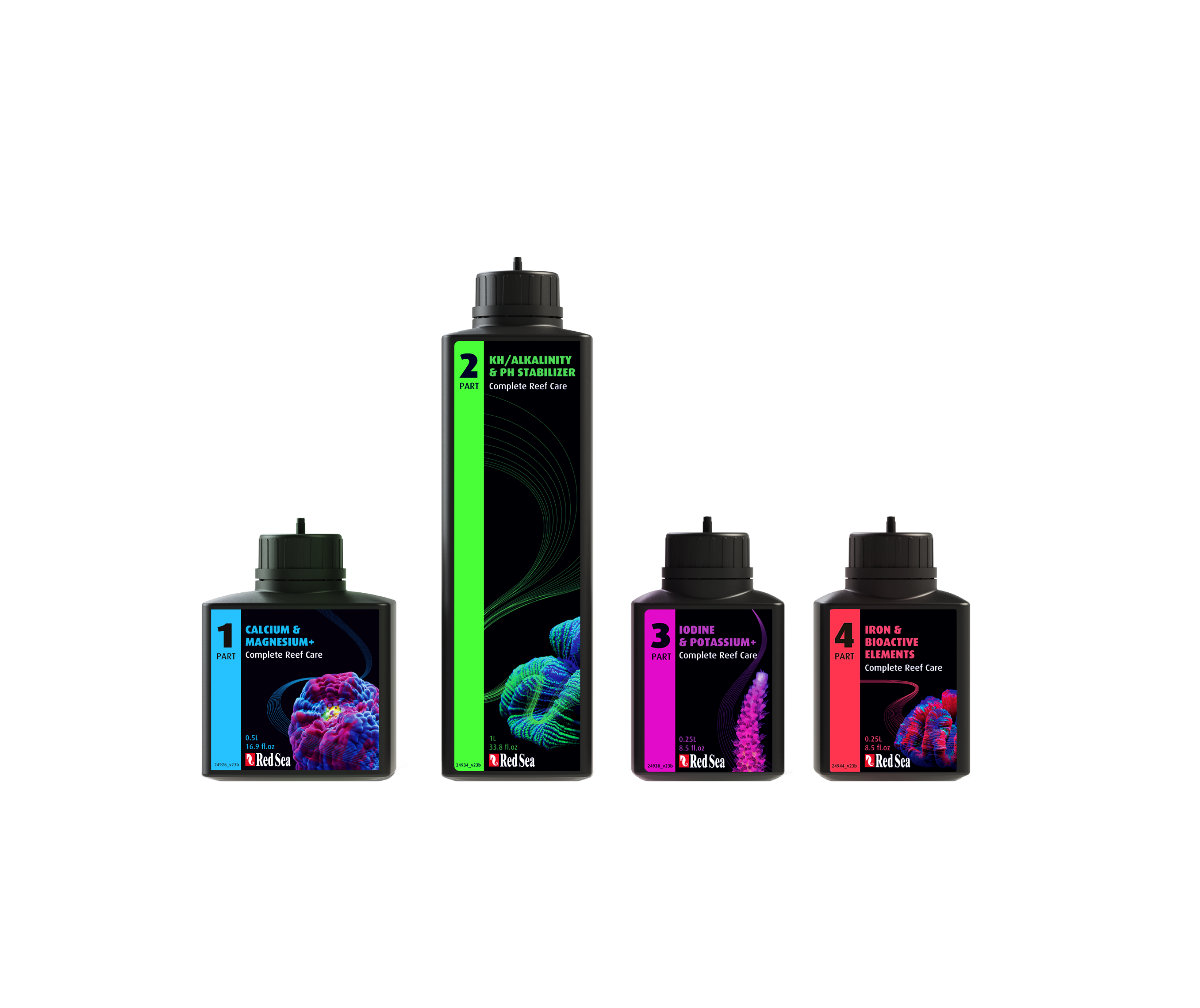 Red Sea 4-Part Complete Reef Care - Small Pack (40 gal)