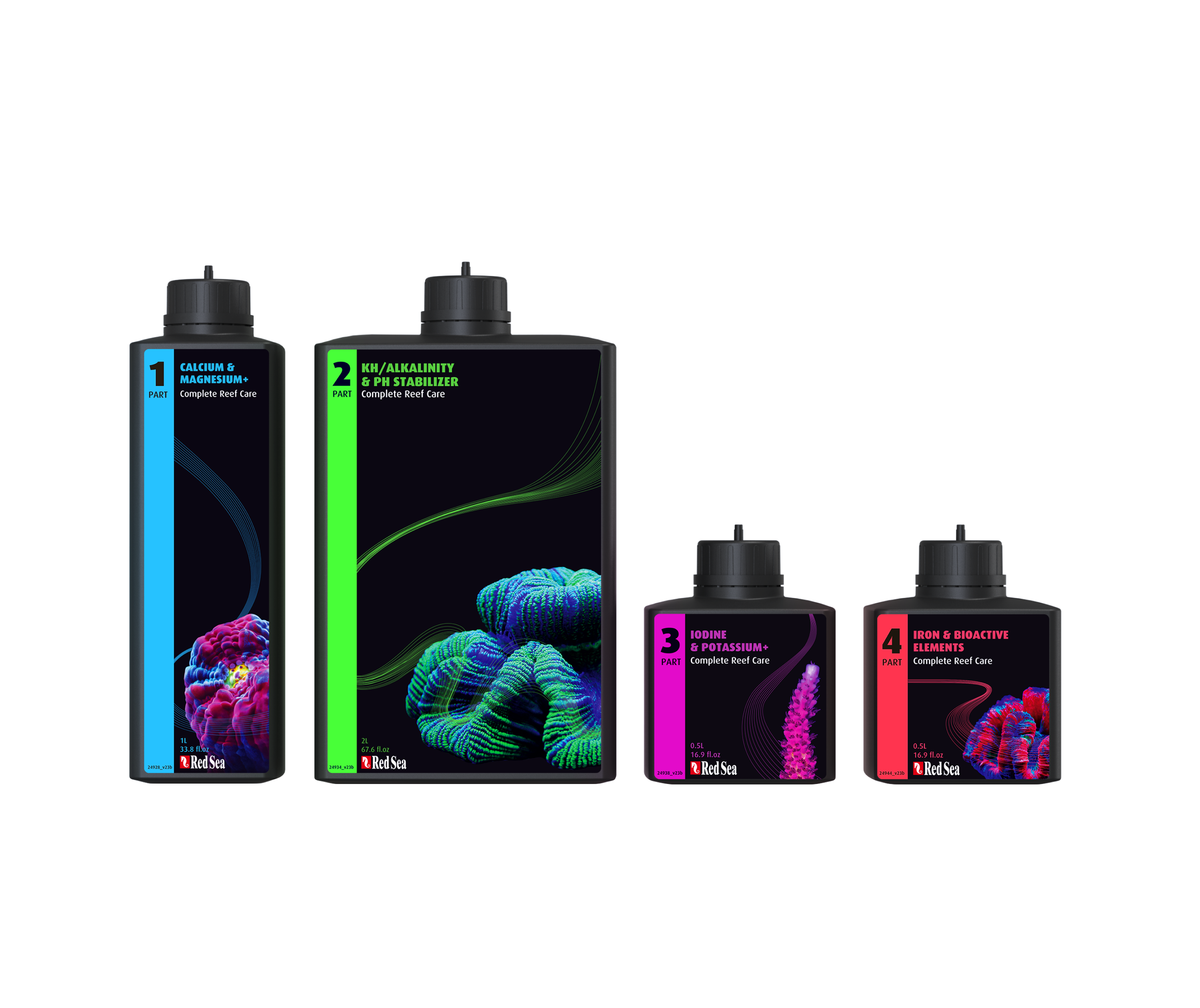 Red Sea 4-Part Complete Reef Care - Medium Pack (80 gal)