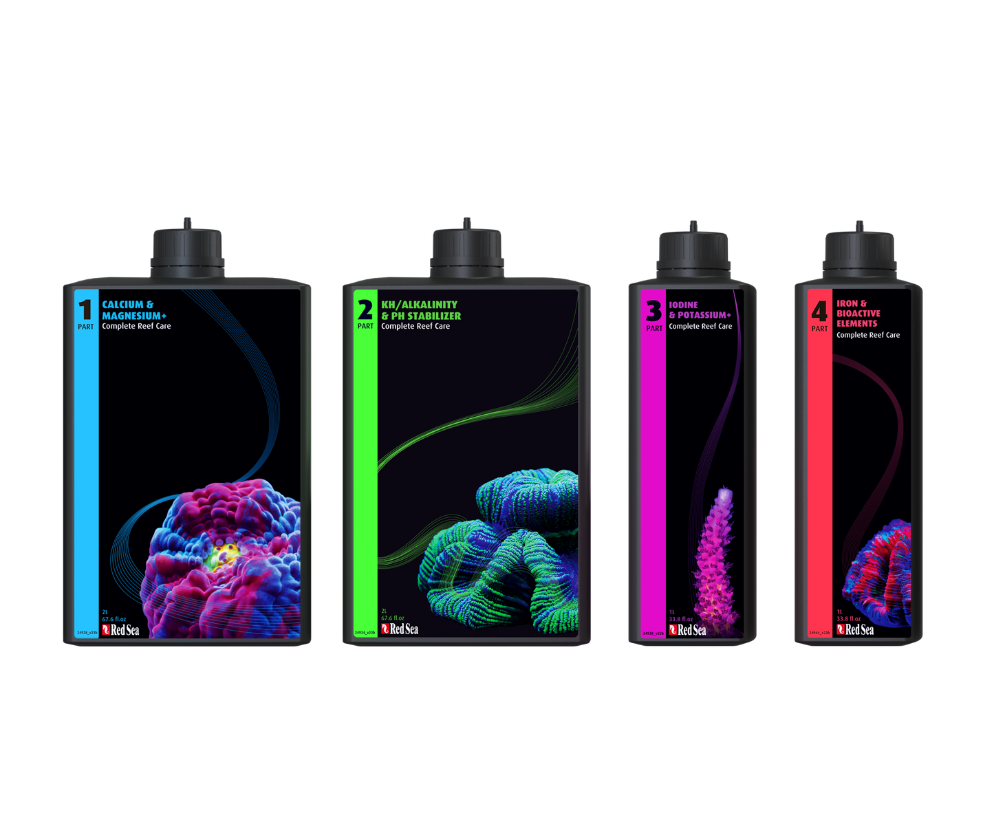Red Sea 4-Part Complete Reef Care - Large Pack (160 gal)