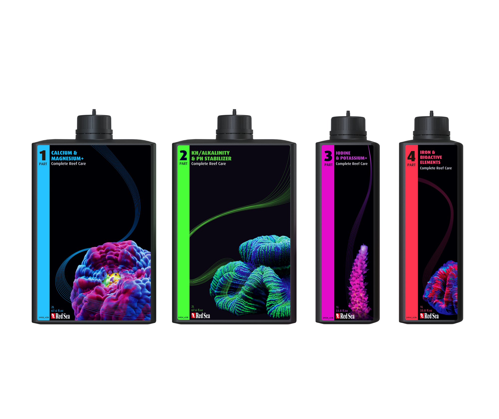 Red Sea 4-Part Complete Reef Care - Large Pack (160 gal)