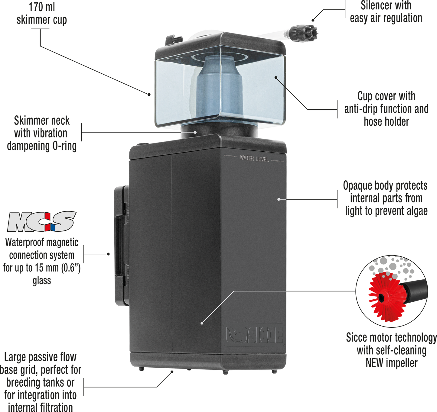 Sicce Shark Internal Skimmer 150