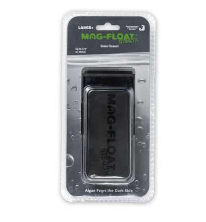 Mag-Float STEALTH Glass Aquarium Cleaner w/scraper - Large Plus