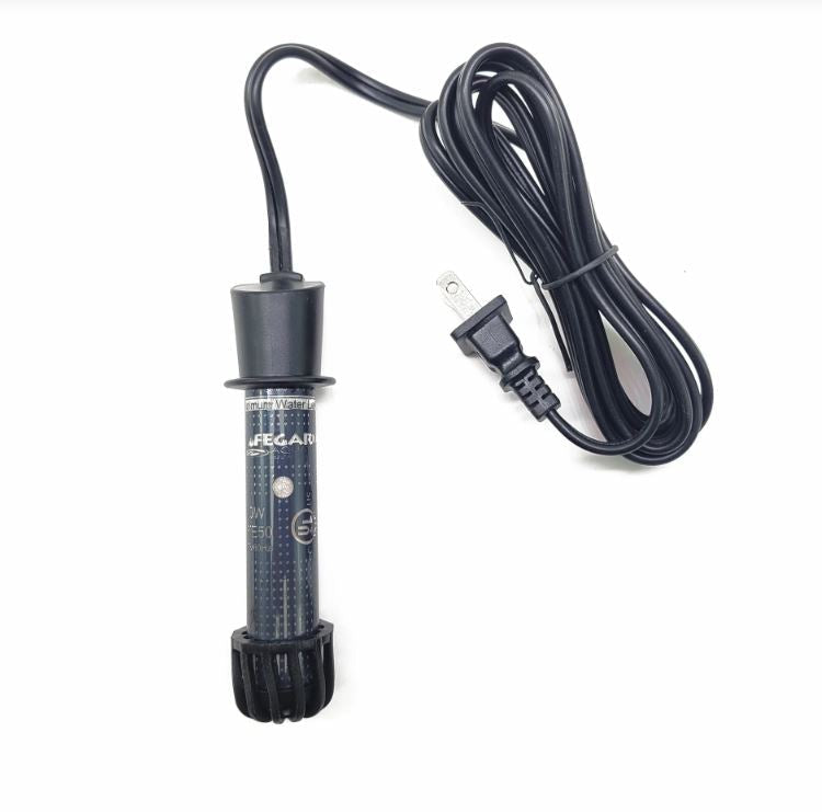 Lifegard Aquatics Pre-Set Quartz Glass Heater 50 Watt   UL Listed