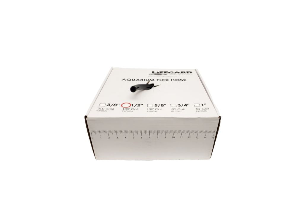 Lifegard Aquatics 1/2" ID X 10' COIL FLEXIBLE TUBING (black)