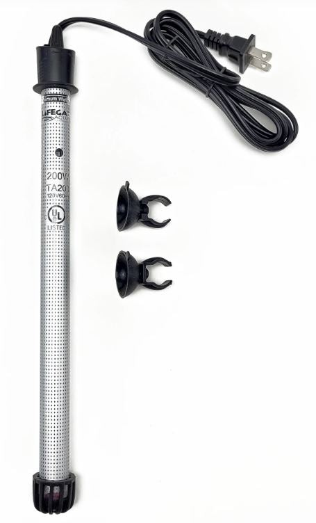 Lifegard Aquatics Adjustable Quartz Glass Heater - 200 Watt