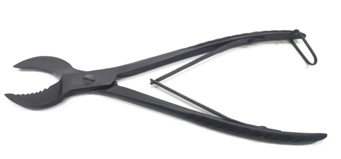 Premium Aquatics Large Curved Blade SPS Coral Bone Cutter - Black Oxidized