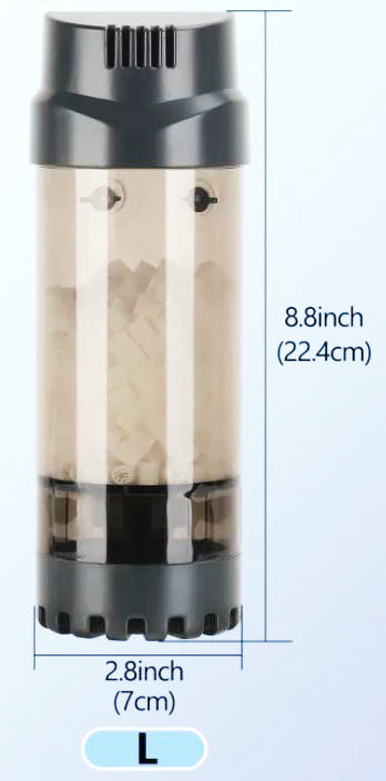AQQA Submersible Aquarium Fluidized Bed Filter - L
