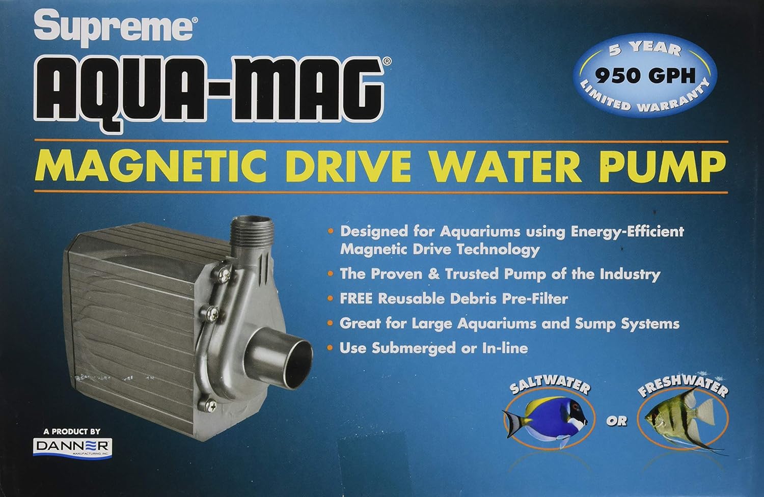 Danner Mag-Drive Supreme 9 -950 GPH Water Pump (#02710)