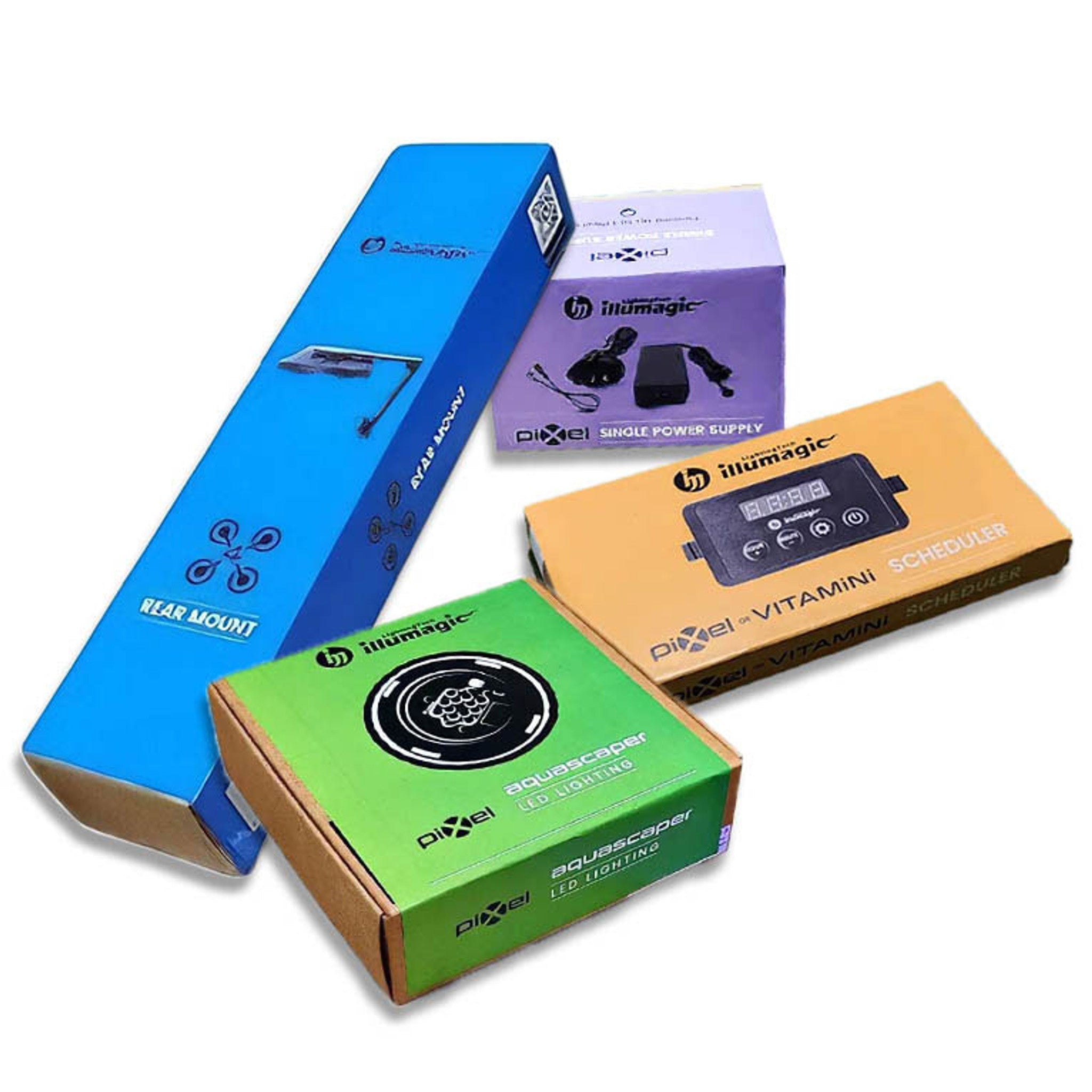 Dalua Illumagic Pixel Freshwater Aquascaper LED Bundle - PIXEL + POWER SUPPLY + REAR ARM + DIMMER