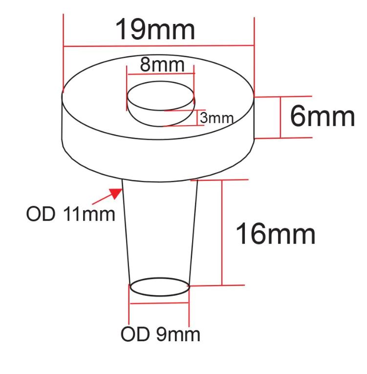 IceCap 3/4in Biological Frag Plugs with Mounting Divot - 25pk