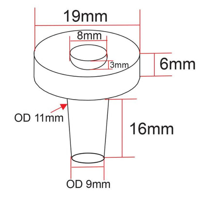 IceCap 3/4in Biological Frag Plugs with Mounting Divot - 25pk