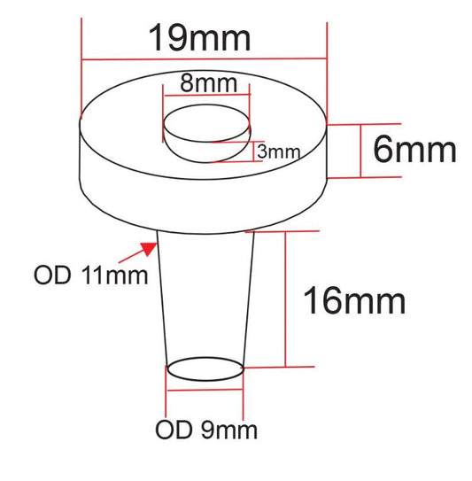 IceCap 3/4in Biological Frag Plugs with Mounting Divot - 25pk