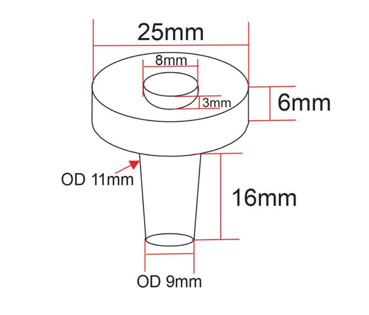 IceCap 1in Biological Frag Plugs with Mounting Divot - 25pk
