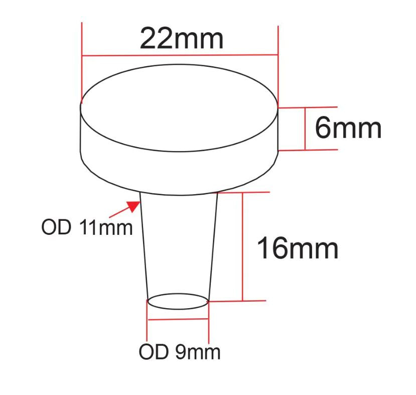 IceCap 7/8in Biological Frag Plugs with Flat Top - 25pk