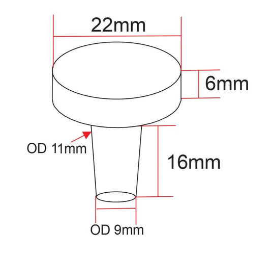 IceCap 7/8in Biological Frag Plugs with Flat Top - 25pk