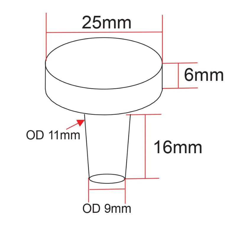 IceCap 1in Biological Frag Plugs with Flat Top - 25pk
