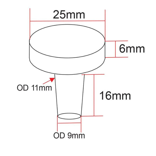 IceCap 1in Biological Frag Plugs with Flat Top - 25pk