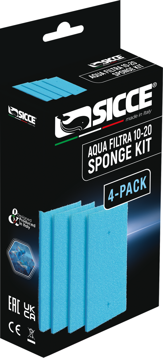 Sicce AQUA FILTRA 10-20 Replacement Sponges only (4pk)