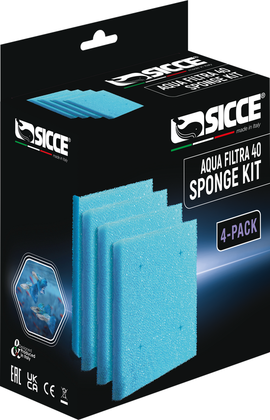 Sicce AQUA FILTRA 40 Replacement Sponges only (4pk)
