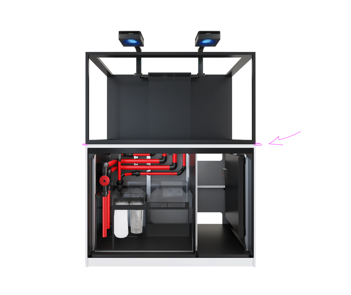 Red Sea REEFER S-550 G3 Deluxe - White (incl. 2 X RL170 & arms)