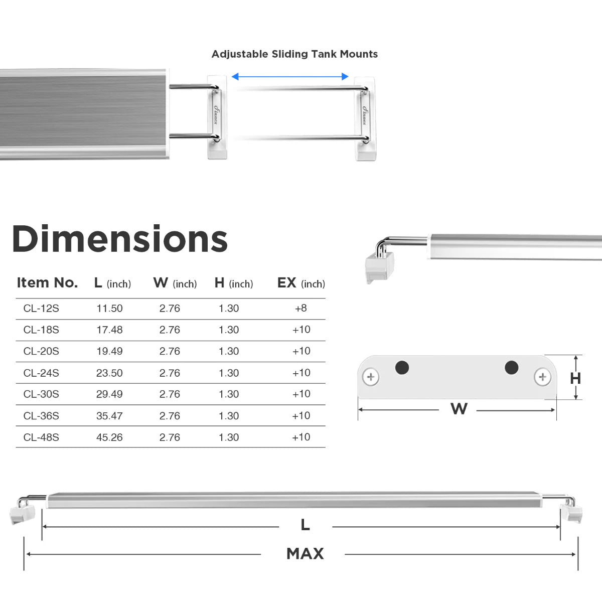 Finnex Vivid+ 3.0 Aquarium LED Fixture - 30"