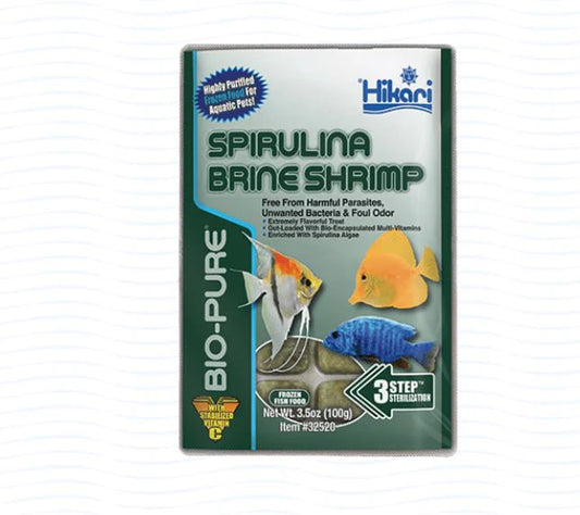 Hikari Bio-Pure Frozen Spirulina Brine Shrimp - Cubes - 3.5oz