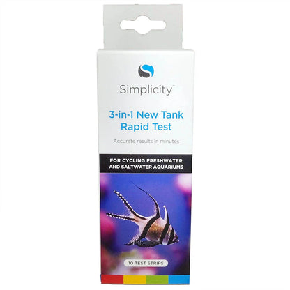 Simplicity 3-in-1 New Tank Rapid Test - 10 Test Strips