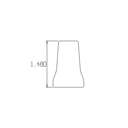 Loc-Line 1/2" Round Nozzle, 1/2" output