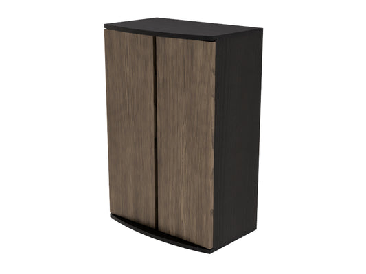 Tideline Bowfront Stand Walnut doors